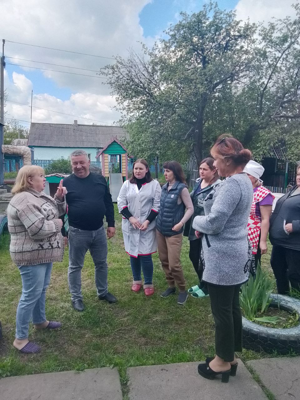 Встреча с трудовым коллективом .
