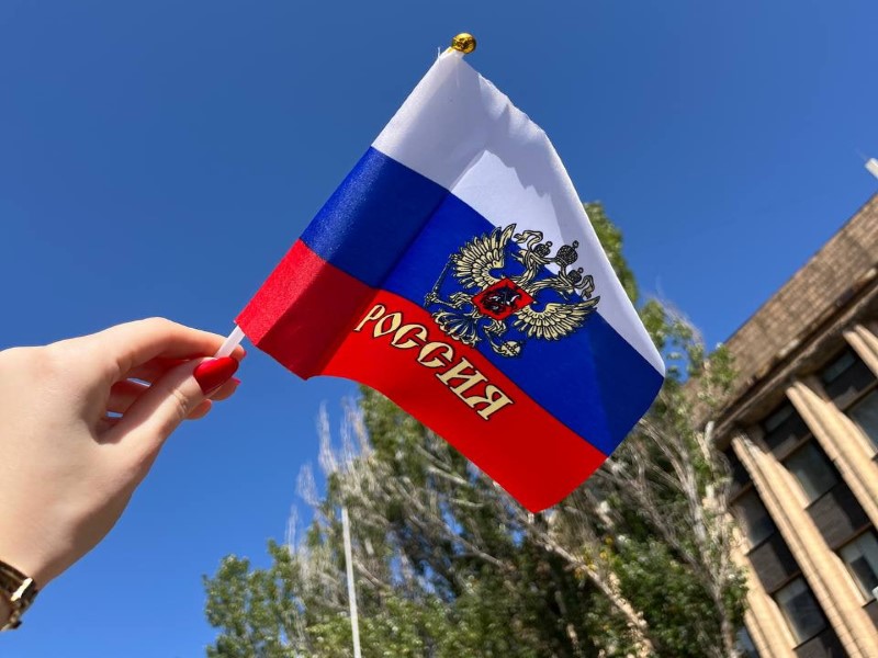 В Торезе прошла акция &quot;Флаг Единства&quot;.